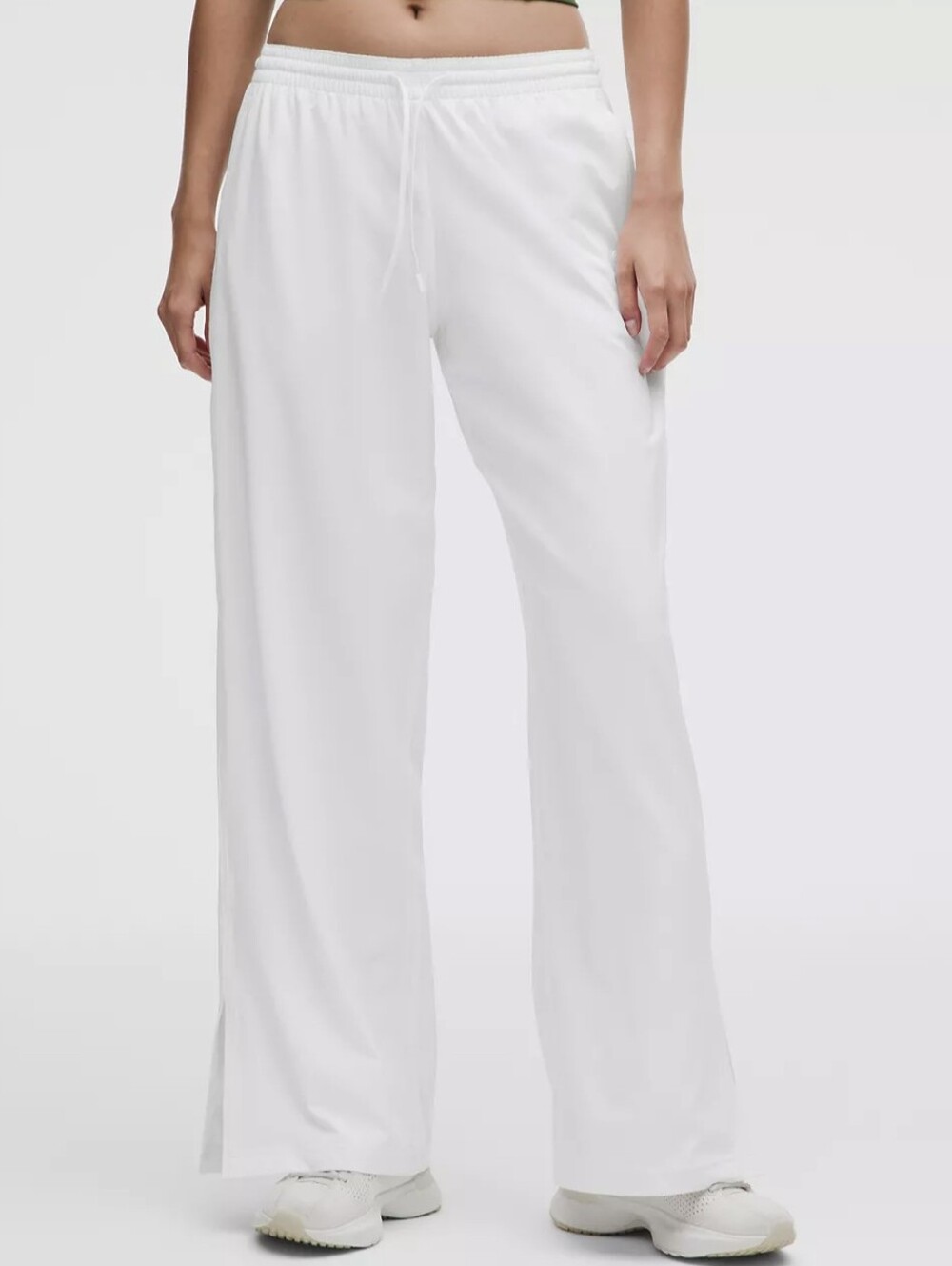 Lululemon Court Rival Wide Leg Track Pant White Athleisure LW5HDSS Size 4 - Picture 2 of 14